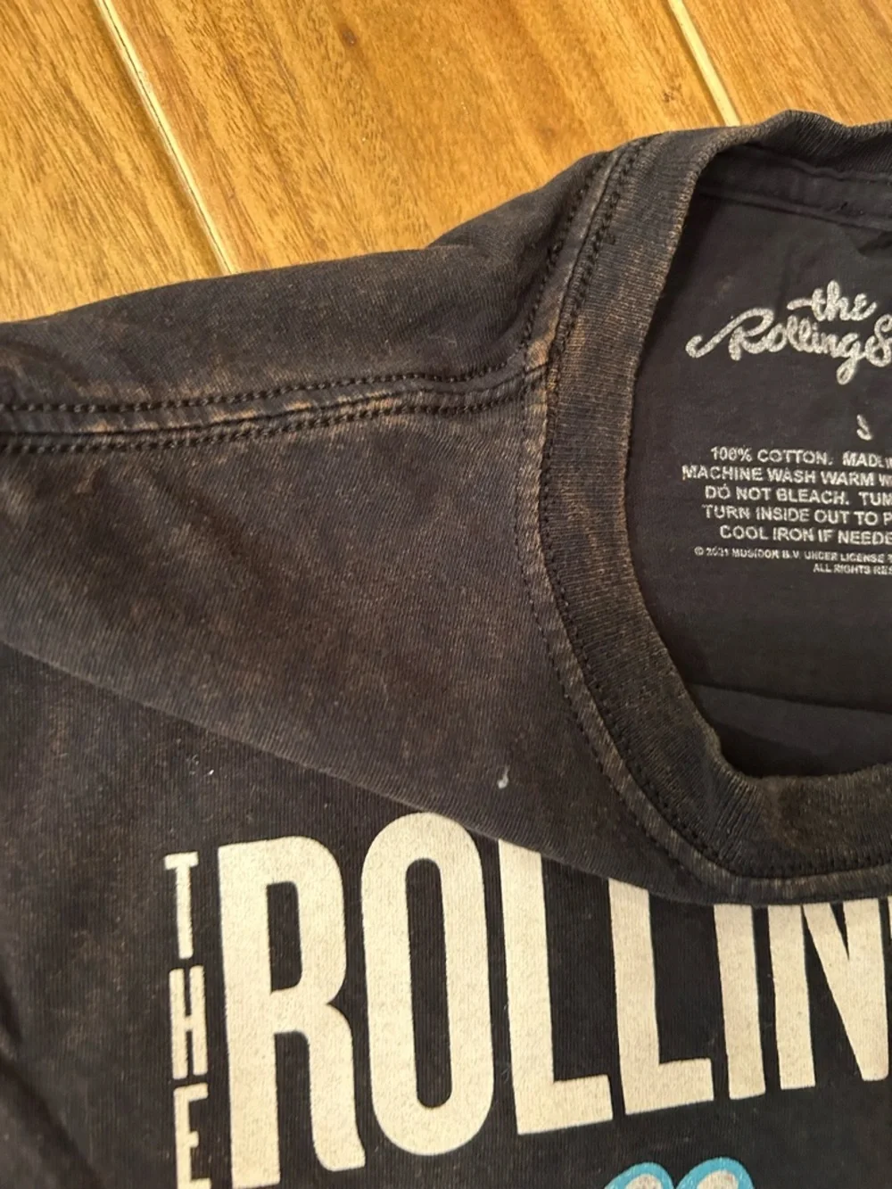 The Rolling Stones Black‎ Graphic Logo T-Shirt. Small.